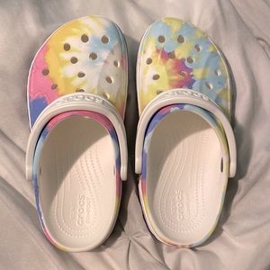 Crocs: Pastel Tie Dye womens 7